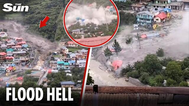 Deadly flash flood WIPES OUT entire village in India
