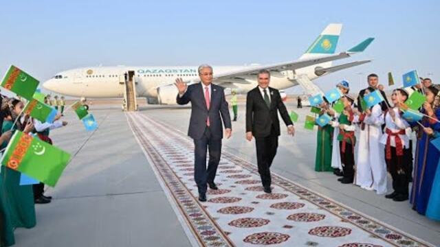 Президент Казахстана прибыл в Туркменистан