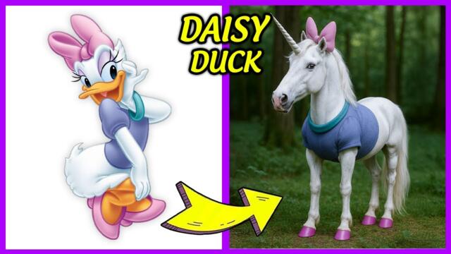 Mickey Mouse Clubhouse Characters As UNICORNS + Guess The Voice Quiz ~ Daisy Duck, Donald Duck...