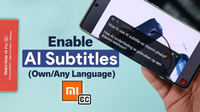 How To Use AI Subtitles on Redmi Note 14 Pro! [Enable]