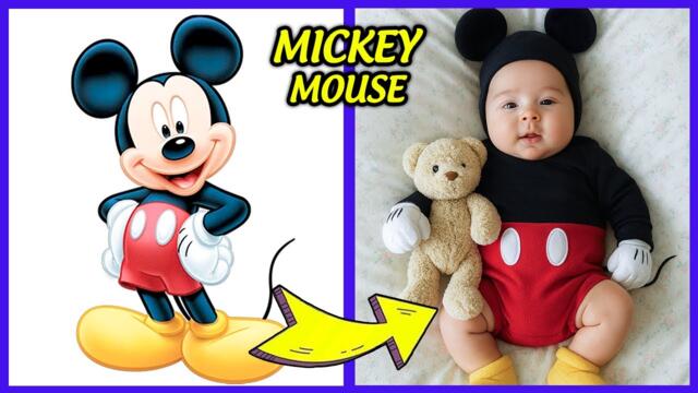Mickey Mouse Clubhouse Characters As NEWBORN BABY 🔥 + Guess The Voice ~ Daisy Duck, Donald Duck...