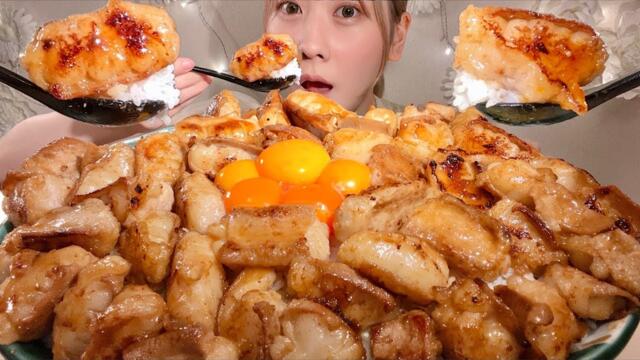 ASMR Otoro Hormone Donburi【Mukbang/ Eating Sounds】【English subtitles】