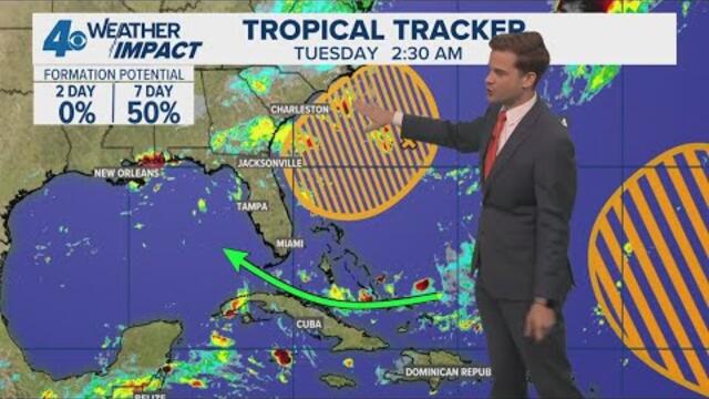 Tropical Weather Impact: Tuesday 7am Higher chance for development as NHC tracks multiple areas