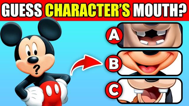 🎉Can You Guess Mickey Mouse's Real Mouth? 👄 | Mickey Mouse Clubhouse Mouth Quiz! | Dale, Pete, Chip