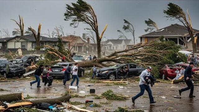 Chaos in Nebraska Today! Extreme Storm Swept Away Homes, Cars in Omaha