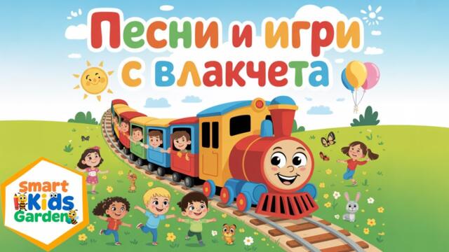 🚂 Песни и игри с влакчета – 12 минути забавление за деца! | Train Songs & Games for Kids 