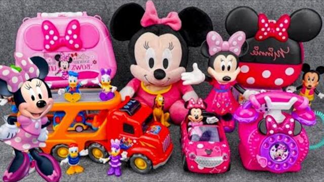 Mickey ASMR  Satisfying of Unboxing Cute Pink Minnie Mouse Makeup Playset | Review Toys