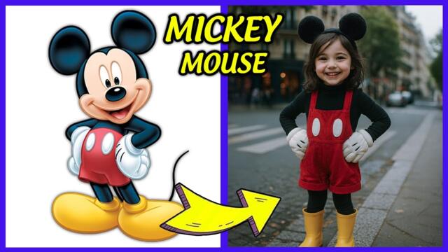 Mickey Mouse Characters Gender Swap In Real Life + Guess The Voice Quiz ~ Daisy Duck, Donald Duck...