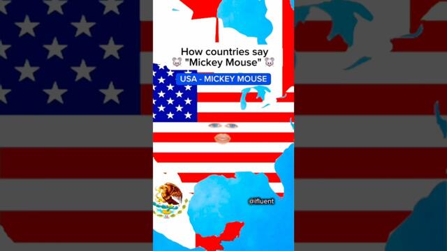 How do you call “Mickey Mouse" in your country? #languages #languagelearning #english  #humor