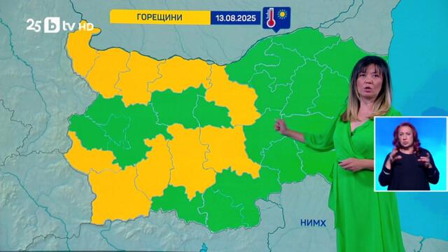 bTV Времето (12.08.2025 г. – централна емисия)