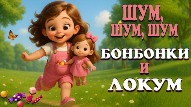 Шум, шум, шум – Бонбонки и Локум 🍭 | 🎵 Весела Детска Песен за Лакомства