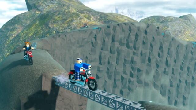 AKU BERANIKAN DIRI NAIK GUNUNG PAKAI MOTOR DI ROBLOX.... Ekspedisi Sepeda Gunung