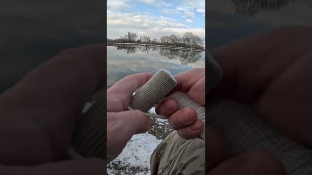 Как да си направим захранка с PVA мрежа.  How to make a PVA net bait. #shorts