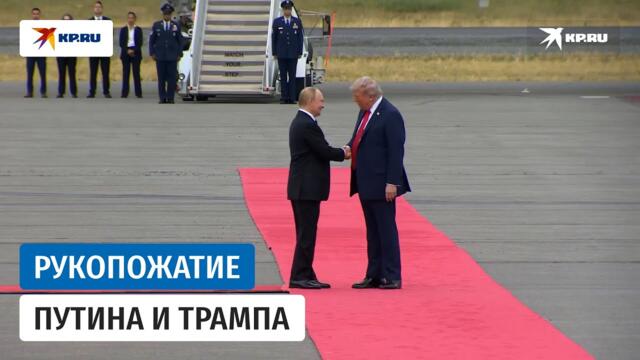 Путин и Трамп обменялись рукопожатием при встрече на Аляске