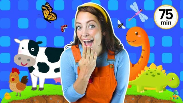 Toddler Learning Video | Animals + Songs, Counting, Phonics, Colours | Farm, Dinosaurs & Minibeasts