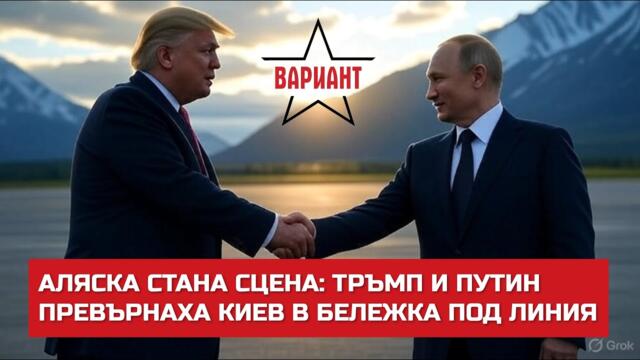 АЛЯСКА СТАНА СЦЕНА: ТРЪМП И ПУТИН ПРЕВЪРНАХА КИЕВ В БЕЛЕЖКА ПОД ЛИНИЯ,  Вариант #607