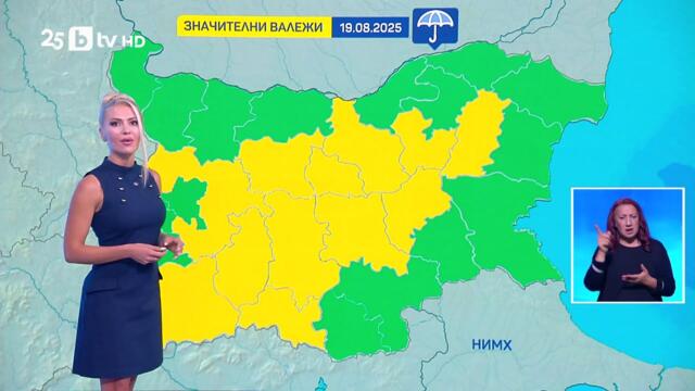 bTV Времето (18.08.2025 г. – централна емисия)