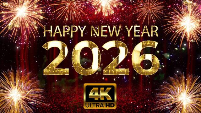 ✨ Happy New Year 2026 Golden Video HD | Premium 10-Second Wishes with Fireworks & Elegant Text
