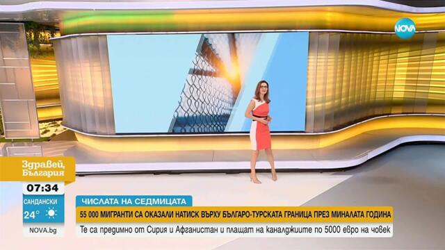 „Числата на седмицата”: 55 хиляди опити за нелегално влизане в България от Турция