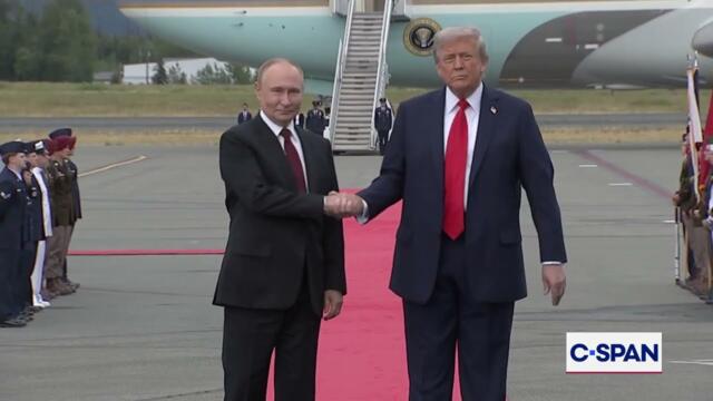 President Trump and Russian President Vladimir Putin in Anchorage, Alaska
