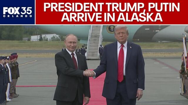 President Trump, Russian President Putin arrive in Alaska for 'high-stakes' summit