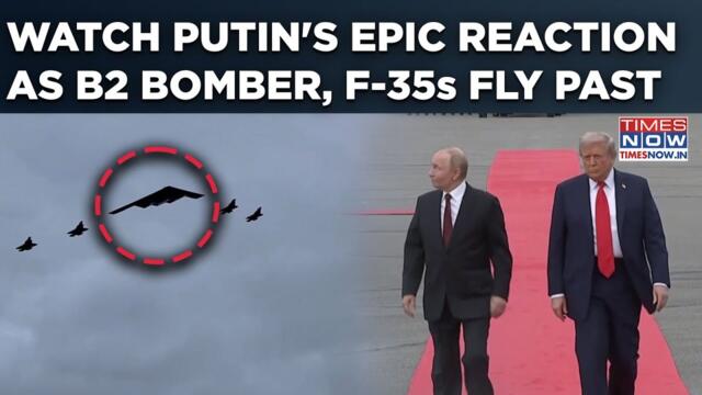 Putin's Epic Reaction As US B2 Bomber, F35 Fly Past: Trump's Flex Made Russia President's Head Turn?