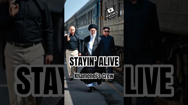Khamenei, Putin & Kim Jong Walk In... Trump & Bibi RUN Out - AI Stayin' Alive