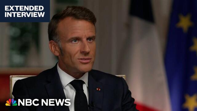 Full interview: French President Macron discusses White House summit on war in Ukraine