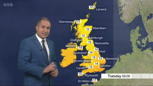 Weather for the week ahead 18/08/2025 - BBC Weather - UK Weather Forecast