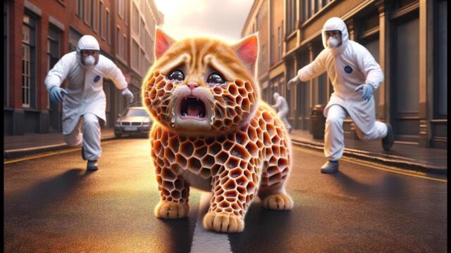 Cat😿 Infected with 👾 Virus #cat #cutecat #kitten #virus