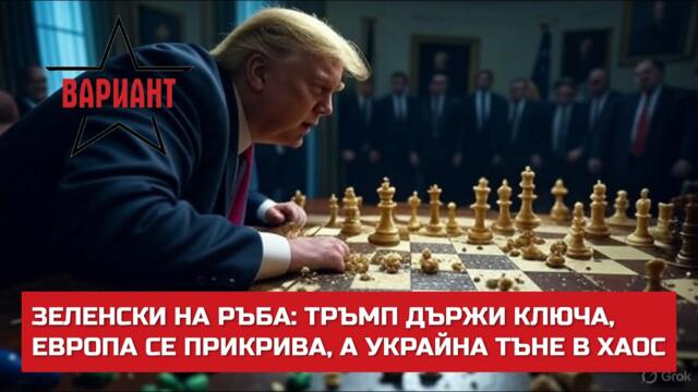 ЗЕЛЕНСКИ НА РЪБА: ТРЪМП ДЪРЖИ КЛЮЧА, ЕВРОПА СЕ ПРИКРИВА, А УКРАЙНА ТЪНЕ В ХАОС,  Вариант #613