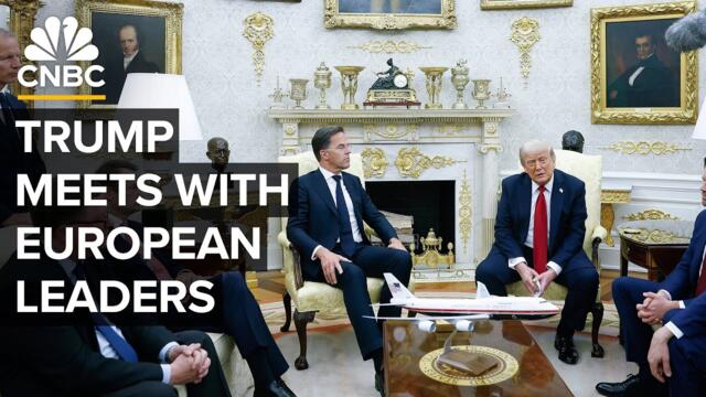 President Trump meets with Ukraine's Zelenskyy and European leaders at the White House — 8/18/25