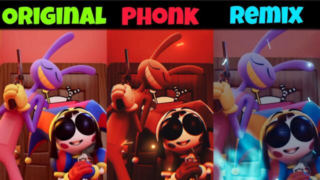 Jax and Pomni Daisy Bell Original vs Remix vs Phonk part 3