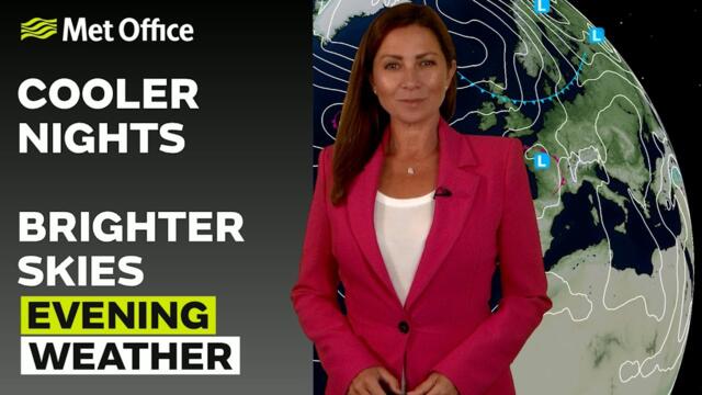 19/08/2025 - Showers clearing southwest - Evening Weather Forecast UK – Met Office Weather