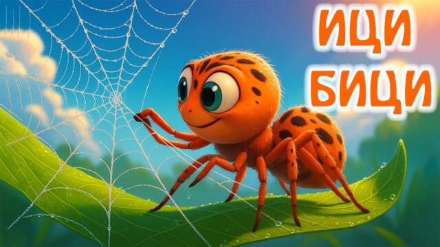 Игривото Паяче Ици Бици 🕷️ | Защо Мрежата Му Отлетя? | Любима Детска Песничка за Деца
