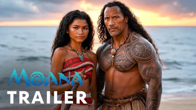 Moana: Live Action (2025) - First Trailer | Dwayne Johnson, Zendaya | Concept