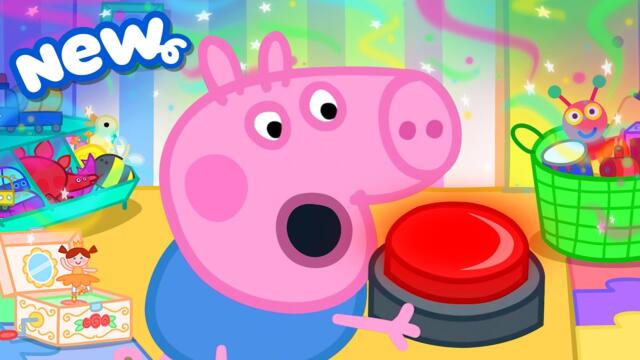 Peppa Pig Tales 🔴 George Finds MYSTERY Red Button?! 😮 BRAND NEW Peppa Pig Episodes