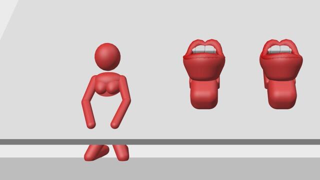 便器になっていた女性がトイレに駆け込む！（パート1のつづき）