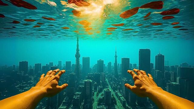 🤯 We FOUND a Secret City Under the Ocean of American Flags! | Hyper Realistic AI ASMR POV