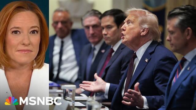 Psaki: Bizarre Trump Cabinet suck-up meeting feeds his misguided interest in dictatorship