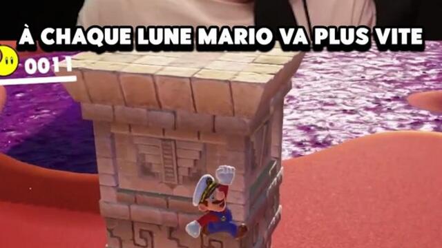 Mario Odyssey MAIS à chaque lune Mario va plus vite 6
