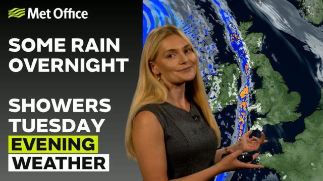 25/08/2025 - Rain band pushes in overnight - Evening Weather Forecast UK – Met Office Weather