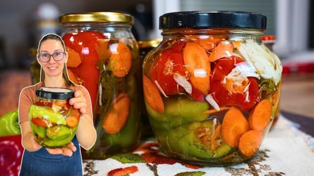 Туршия ПЪЛНЕНИ чушки | БЕЗ СТЕРИЛИЗАЦИЯ