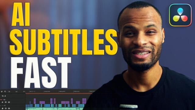 Fast AI Subtitles for Filmmakers – DaVinci Resolve Tutorial