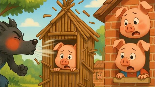 Трите прасенца🐷🐷🐷 Детски Песнички на Български🐺Приказка за деца | Знайко БГ ТВ