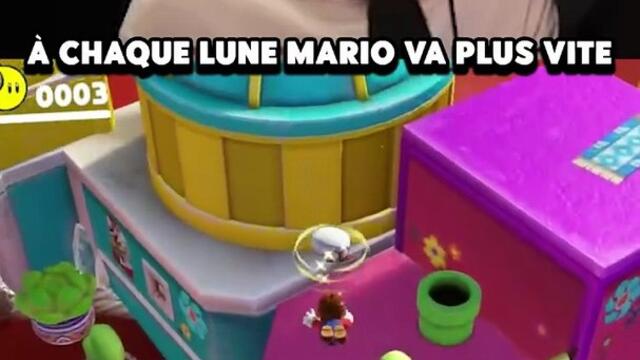 Mario Odyssey MAIS à chaque lune Mario va plus vite 5