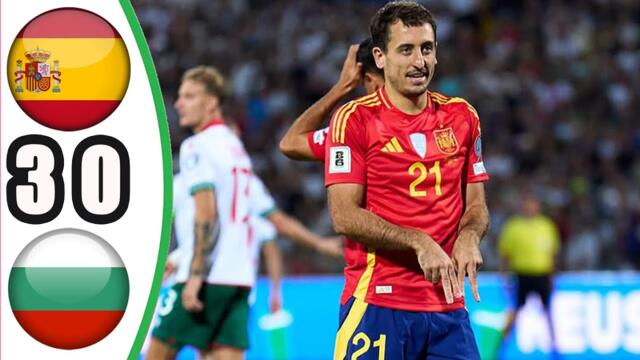 Spain vs Bulgaria 3-0 || Highlights & All Goals || World Cup Qualifiers 2026