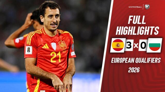 Bulgaria vs Spain 0-3 • Highlights & All Goals • Cucurella & Mikel Merino Goal