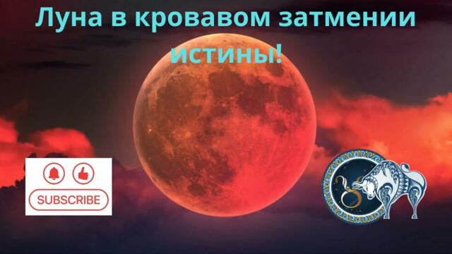 ♉полное Лунное затмение и полнолуние в знаке Рыб для Тельца!