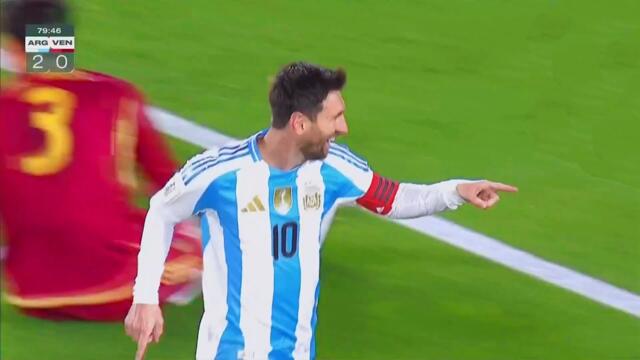 Lionel Messi vs Venezuela -  Last Home ground Match for Argentina [FAREWELL]
